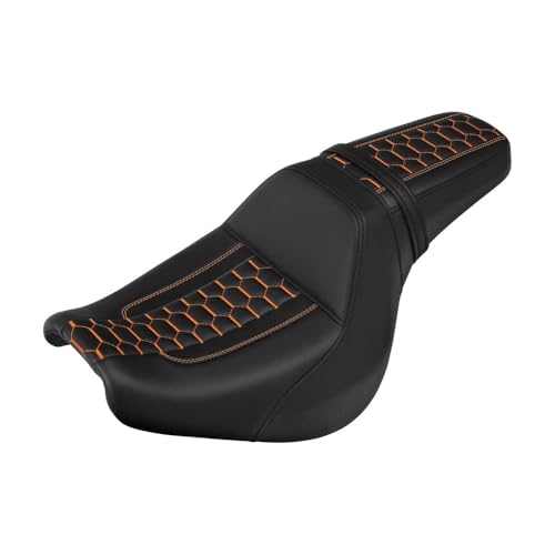 Selle passager moto pour Fat Bob FXFB FXFBS 2018-2024 en cuir noir