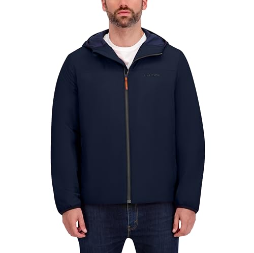 Image of Nautica Men's Lightweight Hooded Jacket - Regular, Big & Tall Sizes Outerwear