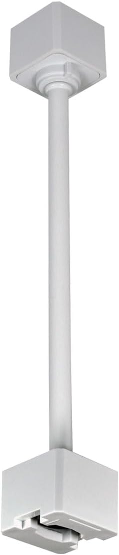Nora Track Light NT-322W - White - 18 in. Extension Rod - Single or Dual Circuit - Compatible with Halo Track