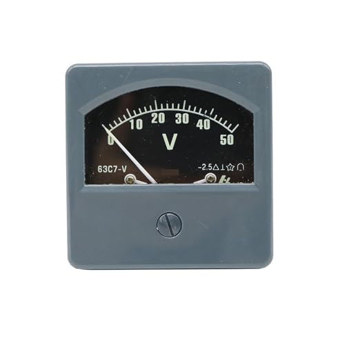 Voltmètre CC type de pointeur 63C7-50V pour remplacer un cadran de batterie 100V