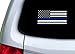 Rogue River Tactical Thin Blue Line Blue Lives Matter Flag Sticker Vinyl Decal for Car Truck Window Bumper Sticker Support of Police and Law Enforcement Officers ((3 Pack) 3x5)