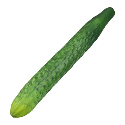 GANCEI ﻿ Artificial Lifelike Vegetables Cucumber Fake Eggplant PU,Vegetable Decoration For Home Party Christmas Harvest Decoration(Cucumber)