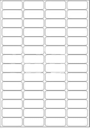 Image of Multi Purpose Self Adhesive Labels (Lable Size 48 x 20 mm, 56 Lable in A4)(Pack of 40 Sheet)