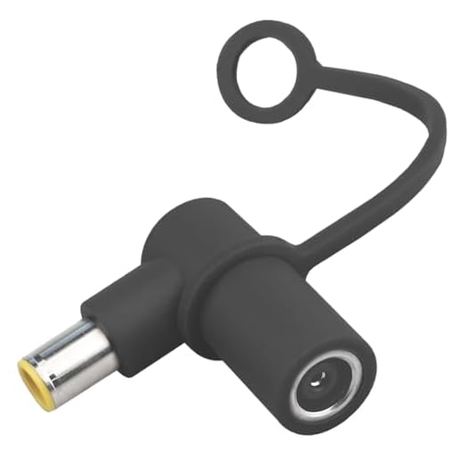KSK Adapter DC8020 to DC7909 with Anti-Lost Strap,DC8020 Female to DC7909 Male Adapter, Angled,Black,1PC