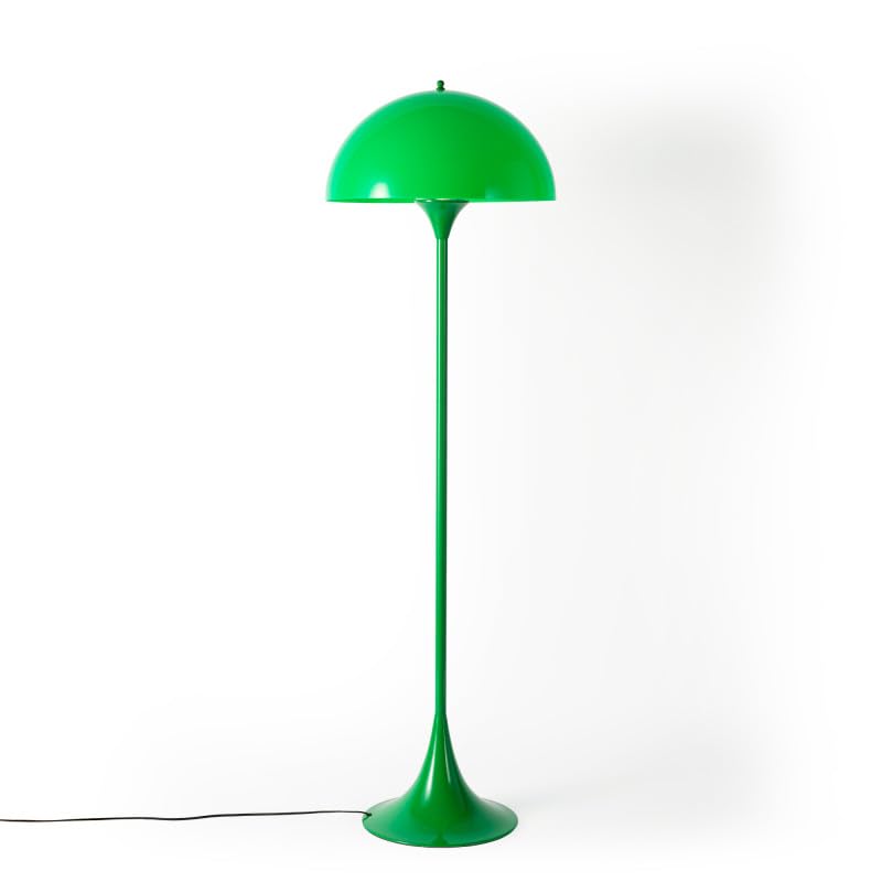 Lámpara de pie de diseño PALM con 3 portalámparas E27, estilo moderno y minimalista, luz personalizable, base estable con contrapeso, color Verde, para dormitorio o rincón de lectura