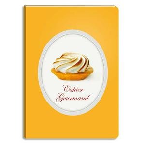Clairefontaine Les Cakes de Bertrand 84026C Cahiers brochure rembordée souple A5 96 pages lignée Tarte citron