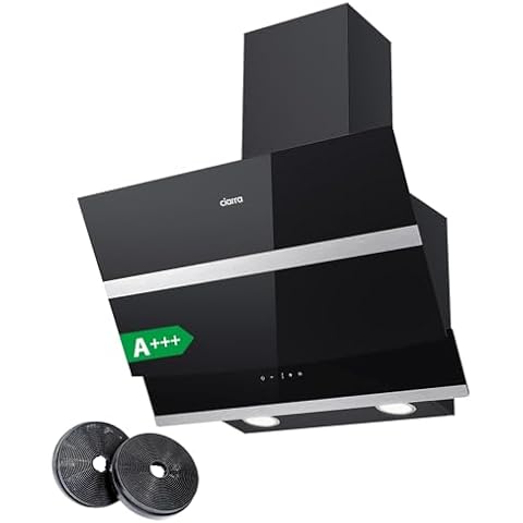 CIARRA ASB6736N 60cm Angled Cooker Hood Cover