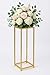 Koyal Wholesale 1Pcs 29 Inch Tall Modern Matte Gold Pedestal Stand, Metal Plant Stand Indoor Flower Pedestal Stands for Wedding Gold Harlow Stand Home Decor