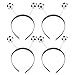 LUOZZY 8 Pcs Elastic Soccer Headbands for Party Festivals Plastic Fashion Hair Accessories Women Girls