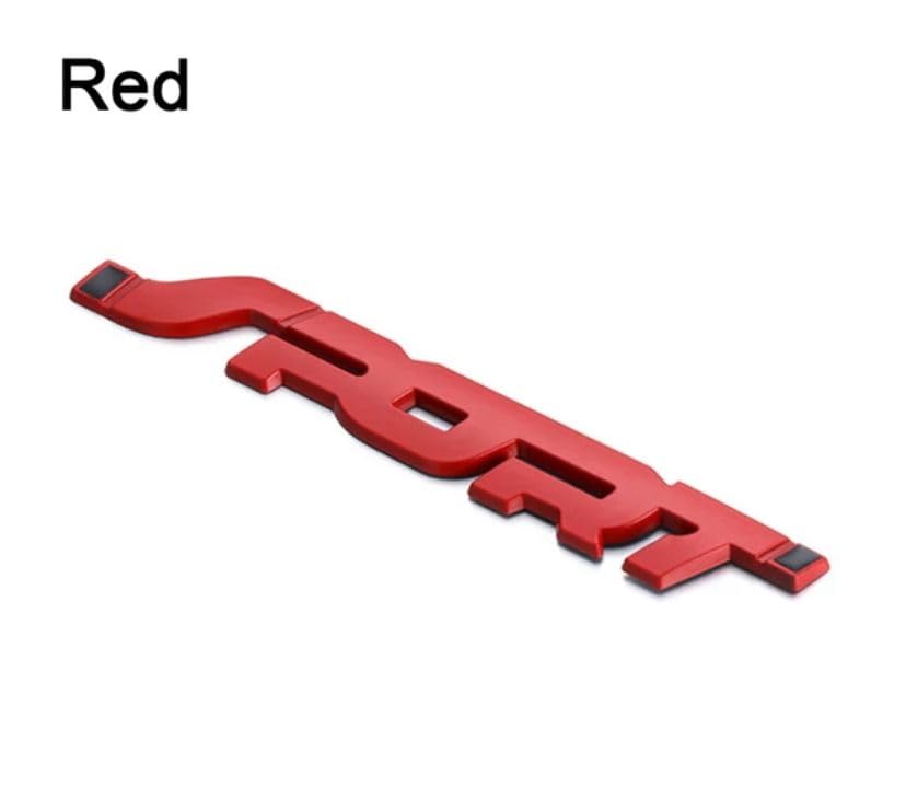 Image of Emblems for Car & Bike Metal Lo.go and Grill Me.tal Lo.go, Auto Accessories for Car Emblem 3D Badge Auto Racing Sport Sticker Grand Tourer Decal. (RED 3D Sports Metal Sticker)