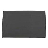 Julie Julsen 2-delige set 70 x 120 cm badmat in premium kwaliteit, 900 g/m², in actuele kleuren en 4 maten, van katoen, badmat, badtapijt, douchemat, met dubbele rand, antraciet