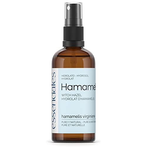 Essenciales - Hidrolato de Agua Floral de Hamamelis, 100% Pura y Natural, 100 ml | Hidrolato Hamamelis Virginiana