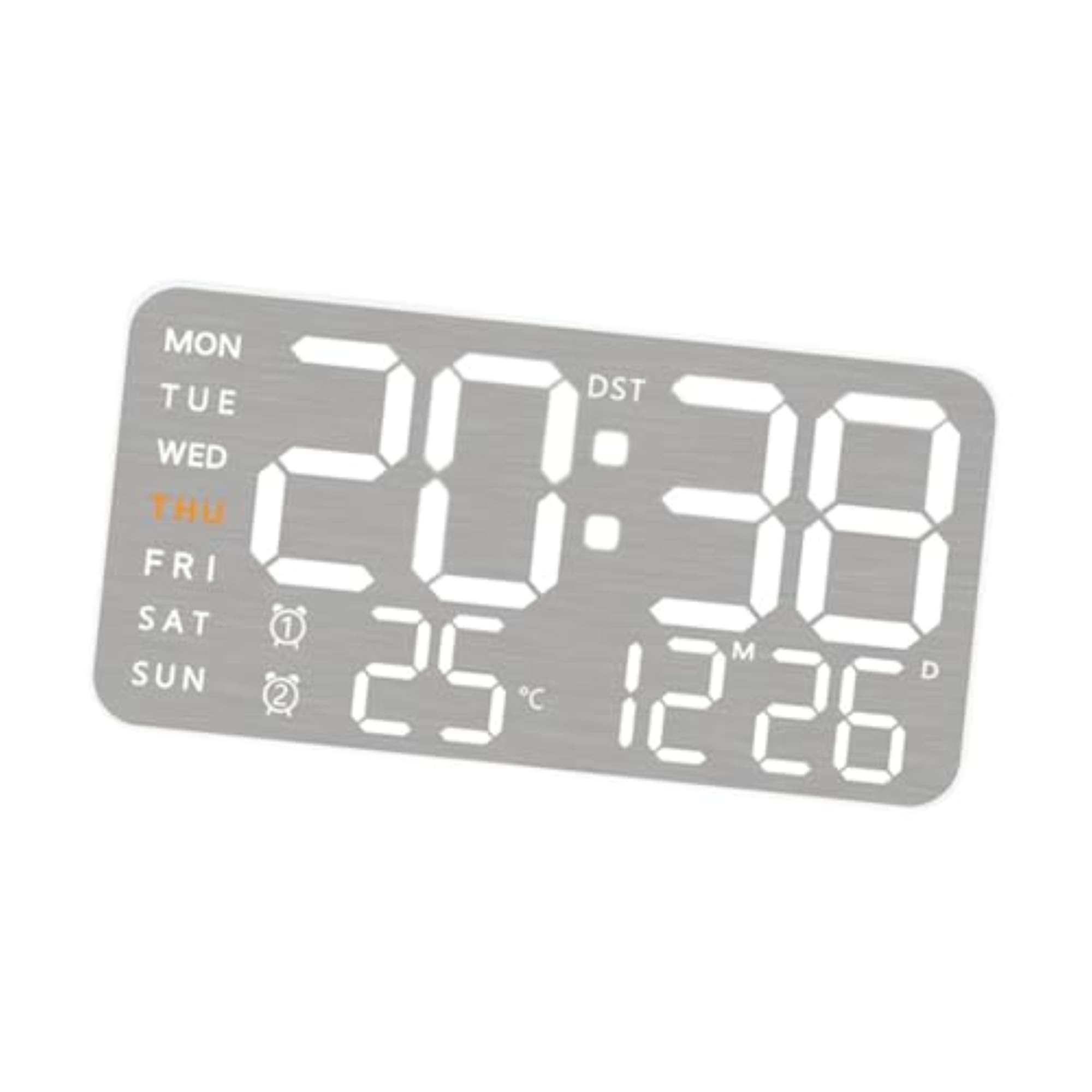 Digital Wall Clock with Week Month Date Display