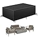 Produktbild Essort Abdeckung für Gartenmöbel, Gartenmöbel Abdeckung, Schutzhülle Gartenmöbel, Wasserdicht Winddicht Anti-UV Abdeckplane für Gartenmöbel Gartentische Terrassenmöbel Sofa Tisch Stühle 213x123x74cm