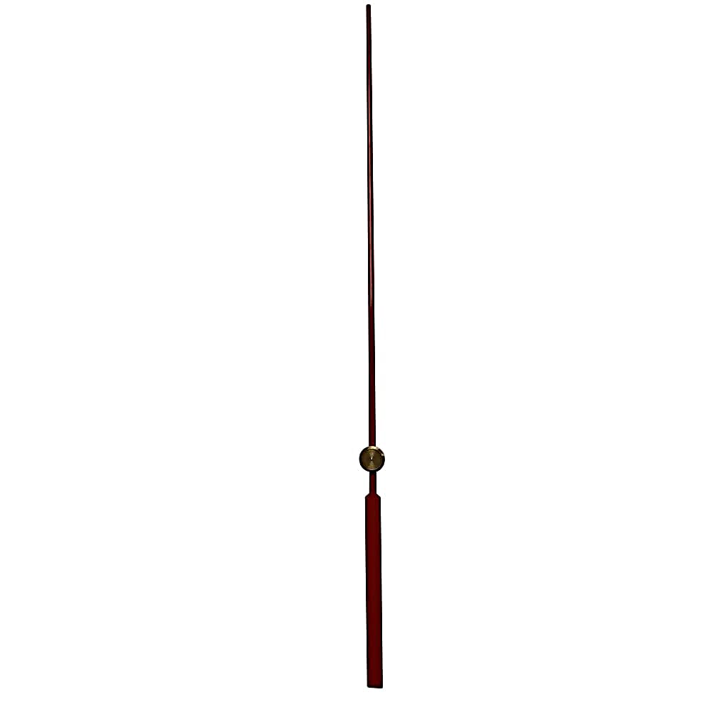 Dans Clock Shop Red Replacement Long Metal Press Fit Second Hand Compatible With Japanese Quartz Wall Clock Mechanism Movement (1, 130Mm )