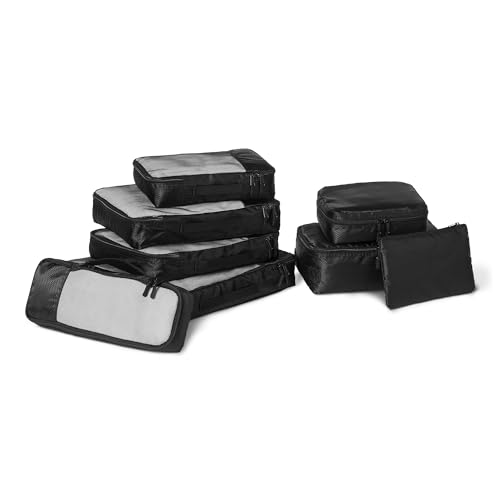 Amazon Essentials Lot d’Accessoires de Voyage, 8...