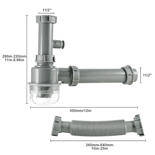 Kit de desagüe para fregadero de cocina 1.5 pulgadas miniatura 2