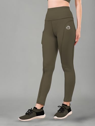 Image of Women High Rise Gym Wear Tights Stretchable Yoga Pants Fitness Leggings Gym Pants Multipurpose Slim Fit Track Pant Workout Active Wear Lower