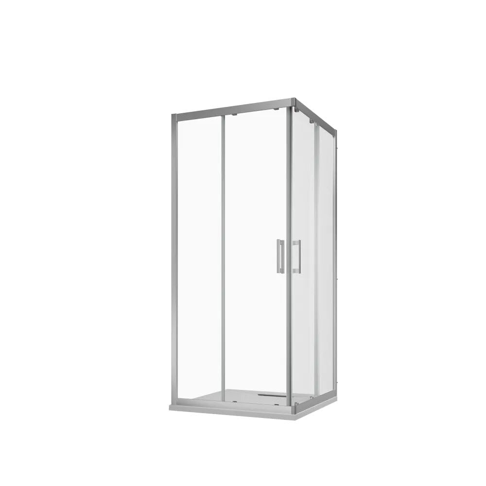 Cabina de ducha 80 x 80 para baños pequeños con apertura de dos puertas correderas Java
