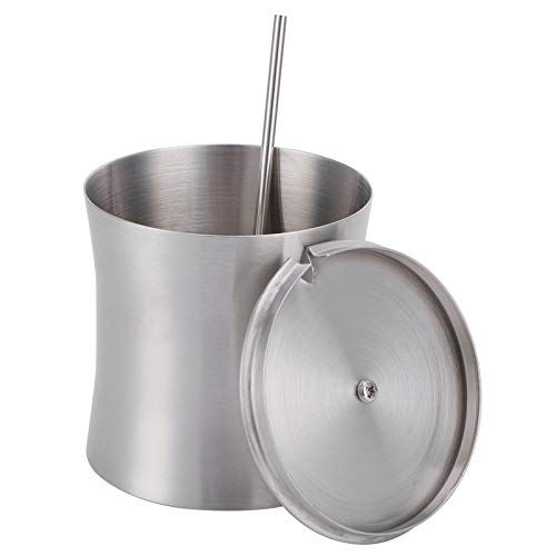 Contenitore per condimenti in acciaio per spezie e con coperchio e cucchiaio contenitori per la cottura 411 Porta biglietti da visita inox