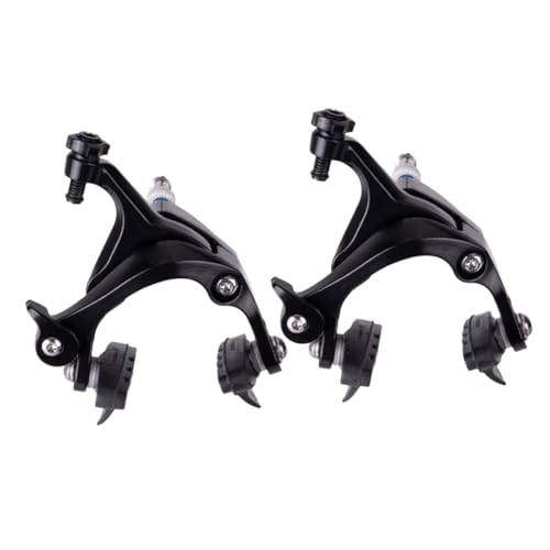 Hemoton 1Pair Side Pull Brake Caliper for Road Bikes C Clip Durable and Replacement for Worn Brake Calipers Black