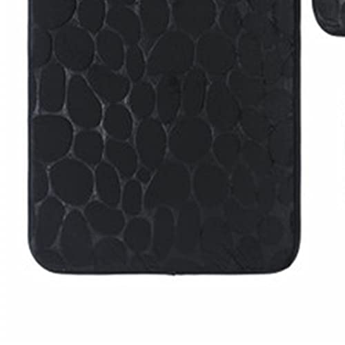 Bodhi2000 WC-Deckelbezug, superweich, allergiefrei, schnell trocknend, für Schlafzimmer, Schwarz – Bild 3