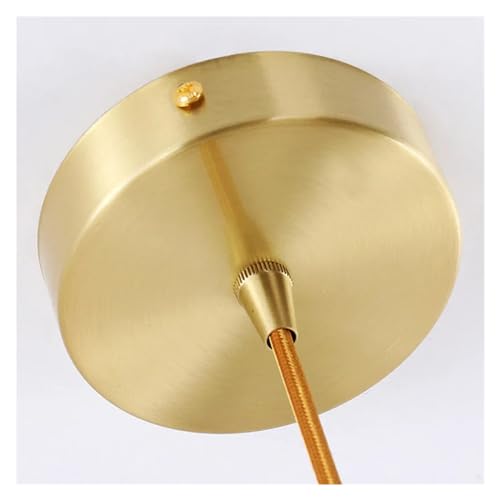 Lampe suspendue de chevet chambre à coucher luminaire doré chaud