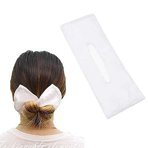 CLIENSY Deft Bun,Magic Hair Bun Maker,Twist Bun Shaper for Girls Women,French Twist Hairstyle Donut Bun Former Maker Hairstyle Must-haves Tool (White)