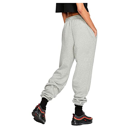 Nike Women's Sportswear Essential Fleece Sweatpant Bv4091, Grey Heather/ White, XX-Large - Image 3
