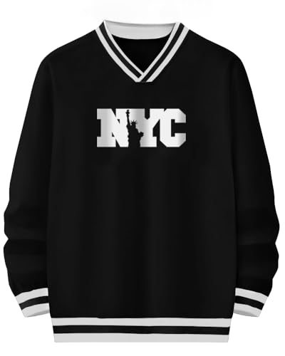 Image of Noble Monk Men's Regular Fit Sweatshirts | V Neck | Long Sleeve Sweatshirts for Men
