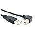 ZHANGLH USB 2.0 A Male to USB B Male TY>pe B BM Up & Down & Left & Right Angle Printer Scanner 90 Degree Cable BM Angled Cable 0.3m-1.5m(30cm,Down)