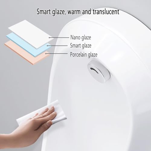 Urinal masculino inteligente con sensor de descarga, montado en pared, pequeño, para adultos, blanco, comercial antiolor y antiespl splashes, lavado universal de alta eficiencia, para escuelas o garajes miniatura 3