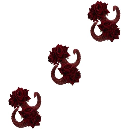 Pinces à cheveux en forme de corne de mouton Healeved pour Halloween et cosplay de filles