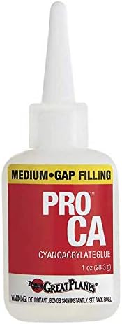 Great Planes Pro CA+ Glue Medium 1 oz GPMR6008 Miscellaneous Airplane Accessories Great Planes Pro CA+ Glue Medium 1 oz GPMR6008 Miscellaneous Airplane Accessories