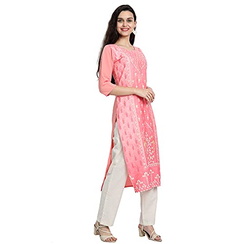 Image of Pinkmint Women's Crepe Regular Kurta