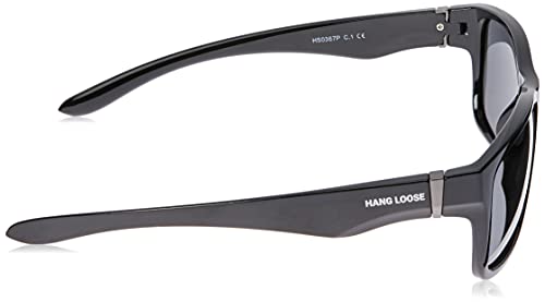 Óculos Solar, Hang Loose, Preto Brilhante