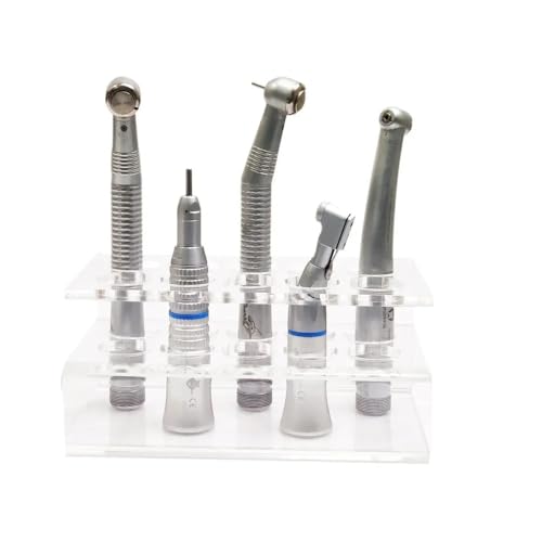 Image of ET Dental Acrylic Handpiece Stand | Transparent Organizer for Dental Handpieces | Durable Acrylic Construction