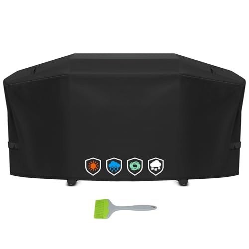 EZ-DONGTENG Heavy-Duty 600D Grill Cover fit for Weber Slate 36 Flat Top Griddle Grill3400120 Weber Slate 36 Griddle Outdoor Waterproof Griddle Cover