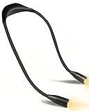 [Brazos Flexibles y Peso Ligero]: La luz del cuello está cubierta con silicona suave de primera calidad, se puede doblar, plegar en cualquier forma, simple para crear la iluminación perfecta para usted en diferentes entornos. Con solo 0,12 kg de peso, la luz de libro plegable no requiere mucho espacio y puede caber fácilmente en su maleta de mano, lo que la convierte en una opción ideal desde todos los aspectos.