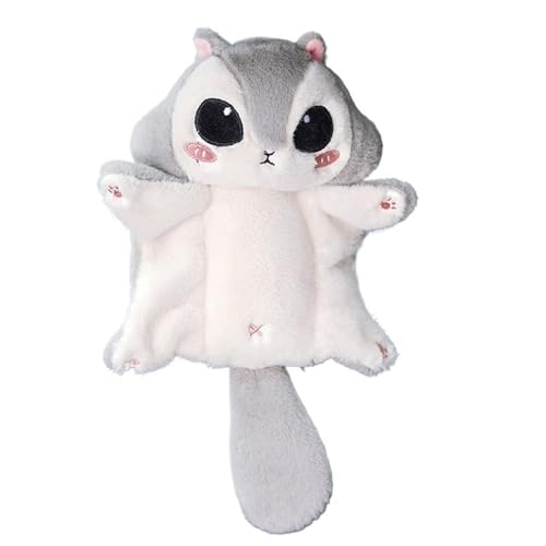 KUKUShining Adorable Peluche Écureuil Volant, Jouet Doux et Câlin, Parfait pour Enfants, Détente et Une Touche Décorative Amusante pour Votre Chambre et Voiture(Gray)