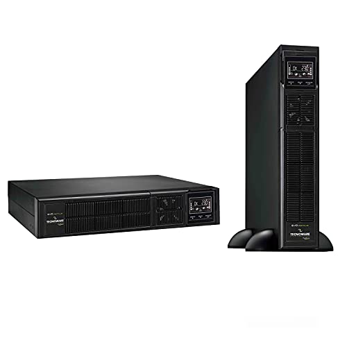  Tecnoware UPS EVO DSP PLUS 3600 Gruppo di Continuità - Tecnologia On Line, Installazione Rack e Tower - 8 Uscite IEC - Autonomia fino a 40 min - Potenza 3600 VA