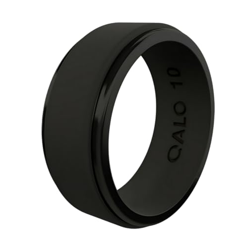 QALO - QALO Men's Silicone Ring - Black, Size 9.5-10 - Best Deal on Amazon