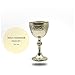 Gold-Plated Brass Chalice Cup – Elegant Wine Goblet, Medieval Chalice Goblet for Parties – Golden Goblets, Brass Glass, Perfect Gold Chalice for Special Occasions and Decor 210 ml capacity 18 Cms