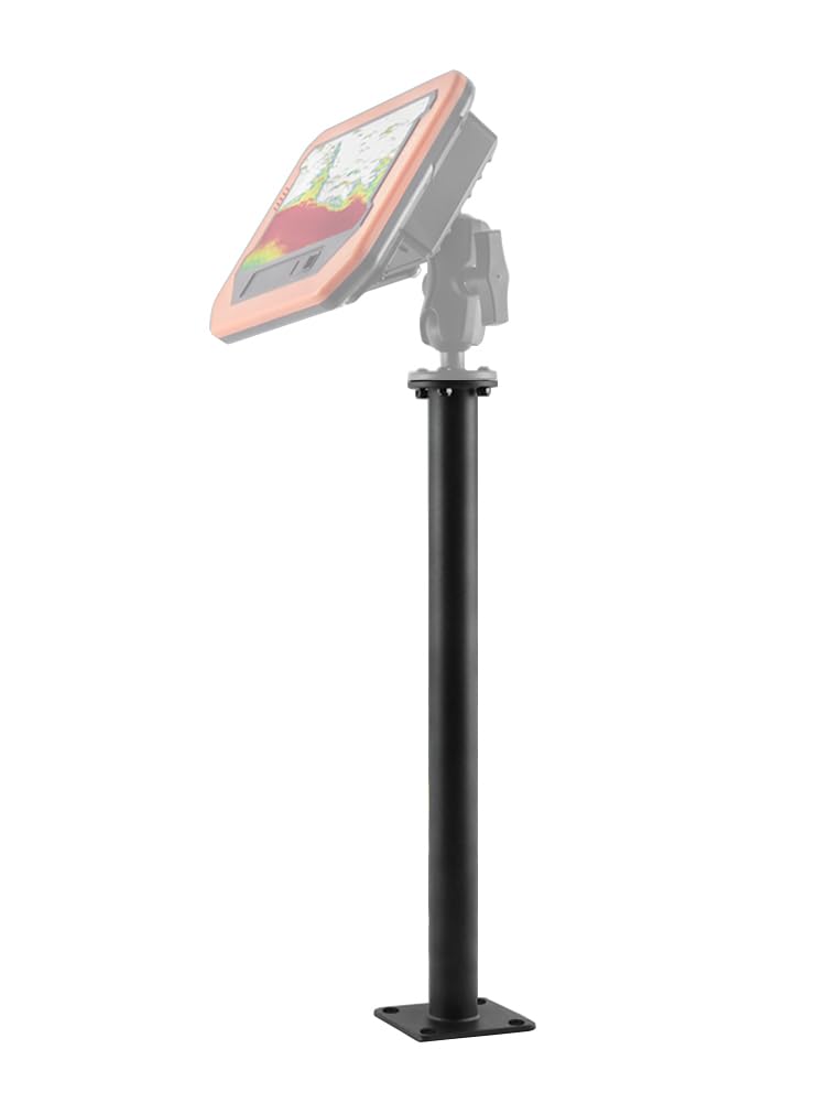 Strg Fish Finder Mount Extension Arm with Round Plate for Boat, Aluminum Alloy Long Arm Kayak Marine Electronic Mount Extension Arm Compatible with RAM Mount and All Around Baseball Mounts-image-49