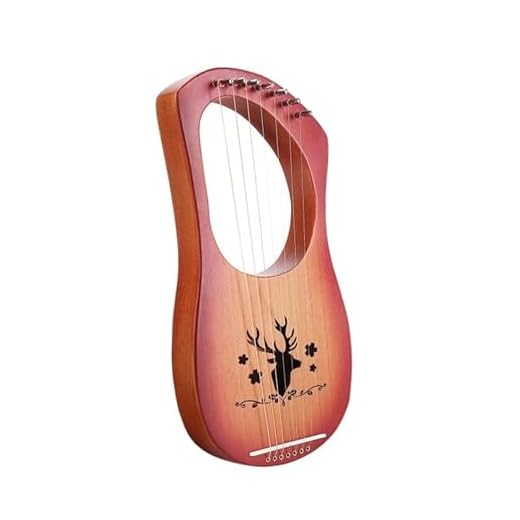 Handcrafted 10-String Lyre Harp with Kit