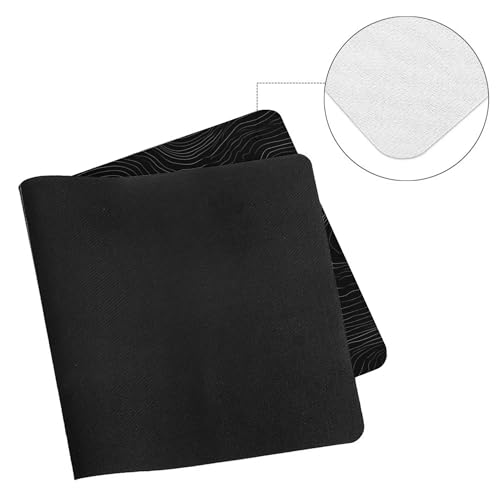 Image of Minimalist Topographic Map Extended Gaming Mouse Pad, with Stitched Edges Large Mouse Pad Desk Protector, Rubber Base Mousepad Keyboard Mouses Mat for Work Game Office Home- 32 inch X 16 inch Inch