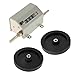 Agatige 5 Digit Rolling Wheel Length Counter, Roller Type 0-9999.9 Meter 350RPM Measuring Wheel Feet Counter for Length Measuring Textile Printing Artificial Leather, Grey