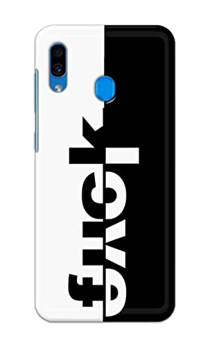 Image of PRINTFIDAA One Words Fukc Love Creative Art Innovative Wonderfull Printed Designer Hard Case for Samsung Galaxy A20 / Samsung A30 / Samsung M10S Back Cover -(e) RPM1003