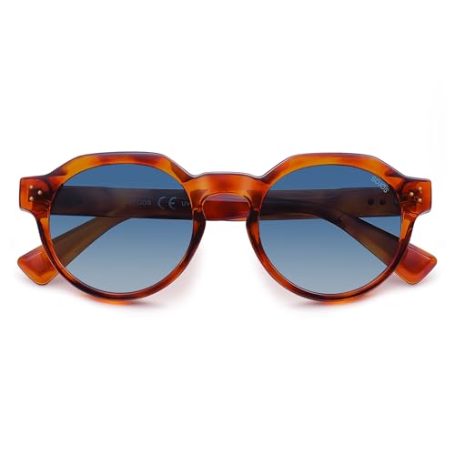 SOJOS Retro Polarized Sunglasses for Women Men,Vintage Round Sun Glasses 90s Shades UV400 Protection SJ26234