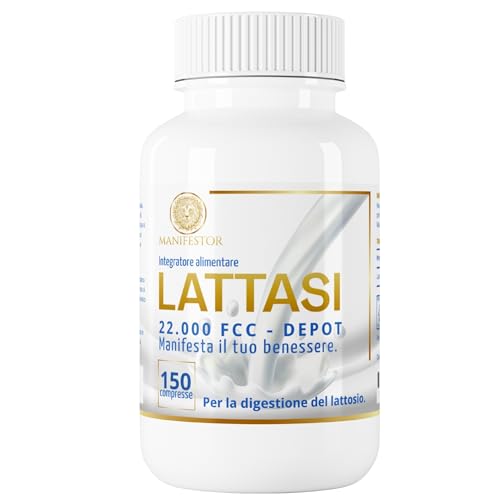 Lattasi 22.000 Depot 150 Compresse Contro Gonfiore e Intolleranza Lattosio - Sepismart® a Lento Rilascio - Favorisce la Digestione di Latte e Latticini
